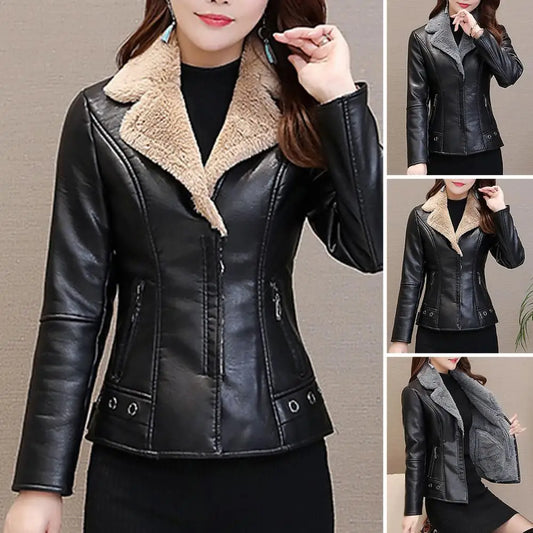 Women Leather Jacket Stylish