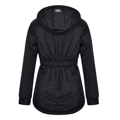 Women’s Winter Hooded Jacket – Mid-Long Warm Cotton Coat