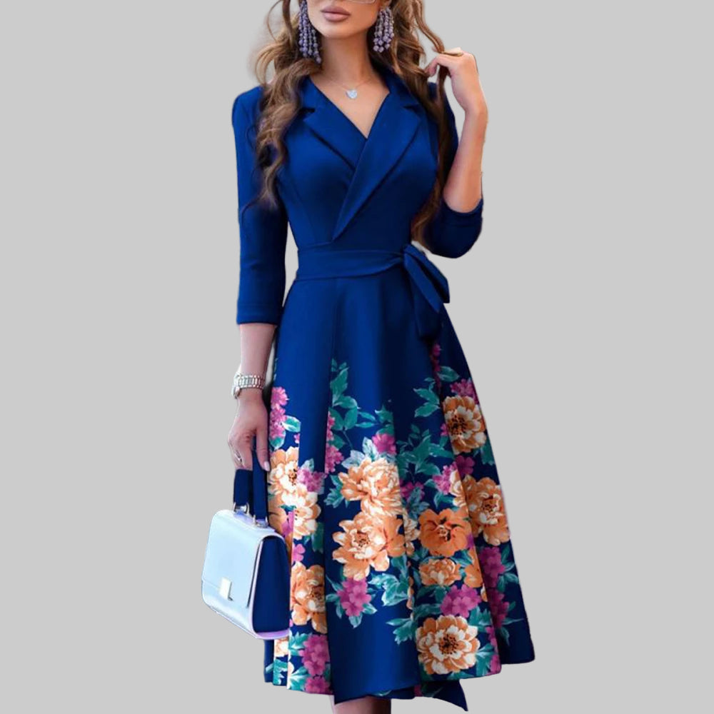 Midi Dress – Elegant Office & Party Wear