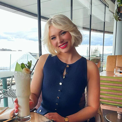 TARUXY Ribbed Knit Sleeveless Bodycon Dress – High-Waist & Modern Fit